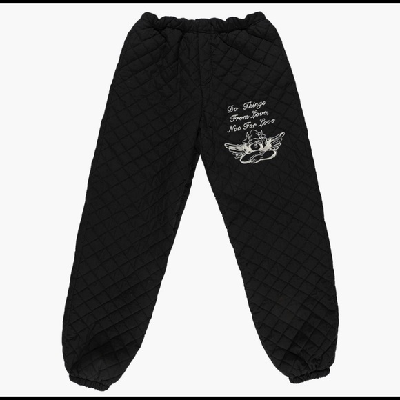 Boys Lie For Love Quilt Black Sweatpants/Joggers. Size XL. New - Picture 2 of 5